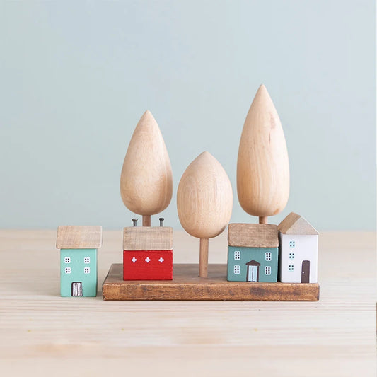 Vintage Wooden House  Decoration Wood Forest