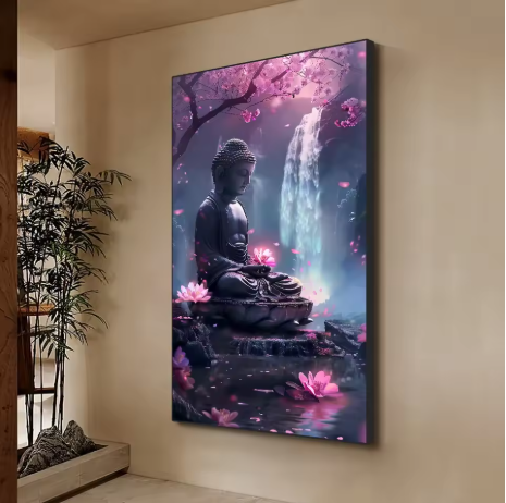 Poster bouddhisme abstrait